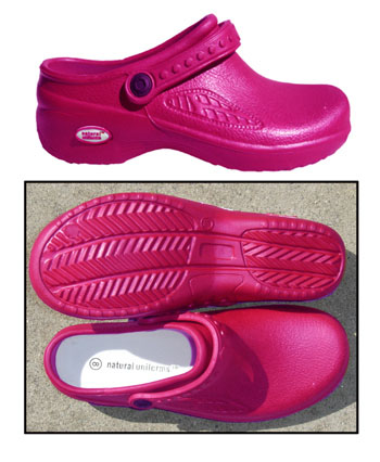 Hot Pink Nursing Clogs - Click Image to Close